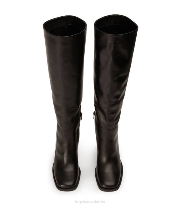 kniehohe Stiefel| de Tony Bianco Frauen Asher-Kalbsstiefel schwarze Komo 4624462